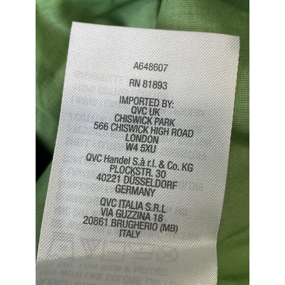 Studio Park x Amy Stran Tall Printed Dress with Removable Belt Women M Green NEW - Picture 6 of 7